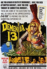 Movie poster for Dementia 13