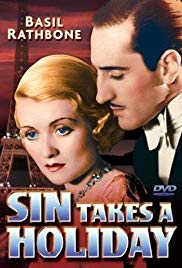 Movie poster for Sin Takes a Holiday