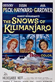 Movie poster for The Snows of Kilimanjaro